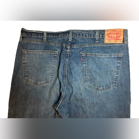 Levi's 505 Jeans Mens Size 40 X 30 Blue Regular Straight Flex Measures 40 X 30 B - Picture 8 of 8